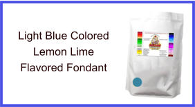Light Blue Lemon Lime Fondant