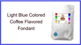 Light Blue Coffee Fondant