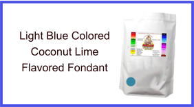 Light Blue Coconut Lime Fondant