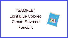 Light Blue Cream Fondant Sample