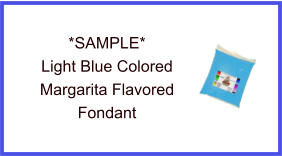 Light Blue Margarita Fondant Sample