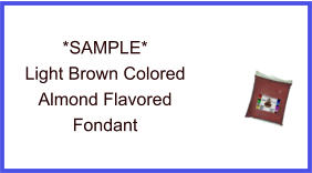 Light Brown Almond Fondant Sample