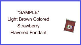 Light Brown Strawberry Fondant Sample