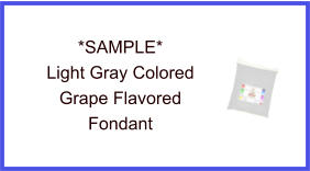 Light Gray Grape Fondant Sample