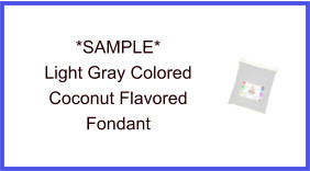 Light Gray Coconut Fondant Sample