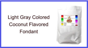 Light Gray Coconut Fondant