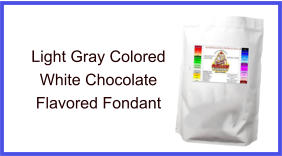 Light Gray White Chocolate Fondant