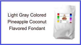 Light Gray Pineapple Coconut Fondant