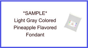 Light Gray Pineapple Fondant Sample