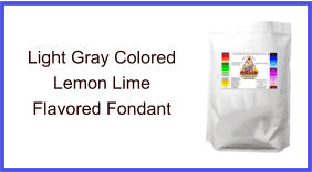 Light Gray Lemon Lime Fondant