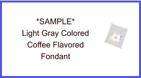 Light Gray Coffee Fondant Sample