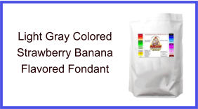 Light Gray Strawberry Banana Fondant
