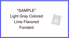 Light Gray Lime Fondant Sample