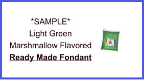 Light Green Marshmallow Fondant Sample