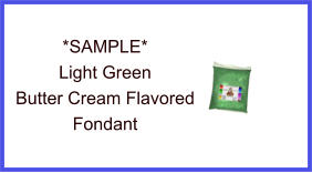 Light Green Butter Cream Fondant Sample