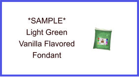 Light Green Vanilla Fondant Sample