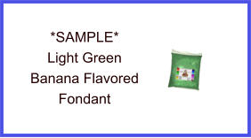 Light Green Banana Fondant Sample