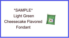 Light Green Cheesecake Fondant Sample