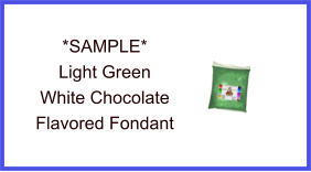 Light Green White Chocolate Fondant Sample