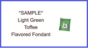 Light Green Green Toffee Fondant Sample