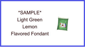 Light Green Lemon Fondant Sample