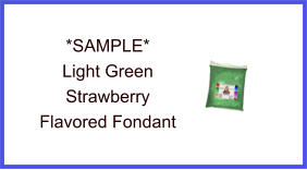 Light Green Strawberry Fondant Sample