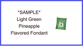 Light Green Pineapple Fondant Sample