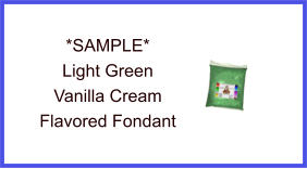Light Green Vanilla Cream Fondant Sample