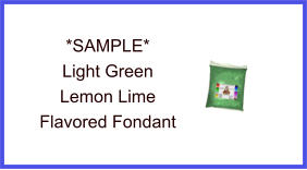 Light Green Lemon Lime Fondant Sample
