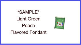 Light Green Peach Fondant Sample