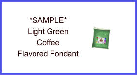Light Green Coffee Fondant Sample