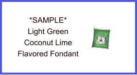 Light Green Coconut Lime Fondant Sample