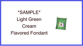 Light Green Cream Fondant Sample