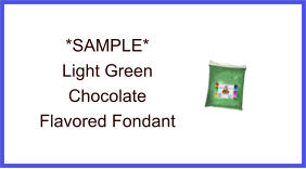 Light Green Chocolate Fondant Sample