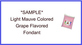 Light Mauve Grape Fondant Sample