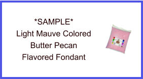 Light Mauve Butter Pecan Fondant Sample