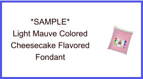 Light Mauve Cheesecake Fondant Sample