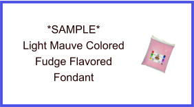 Light Mauve Fudge Fondant Sample