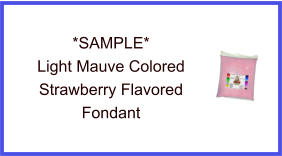 Light Mauve Strawberry Fondant Sample