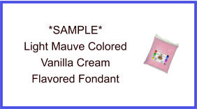 Light Mauve Vanilla Fondant Sample