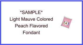 Light Mauve Peach Fondant Sample