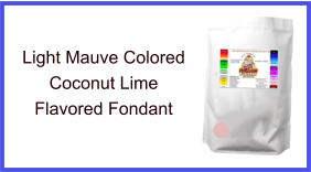 Light Mauve Coconut Lime Fondant