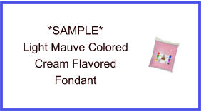 Light Mauve Cream Fondant Sample