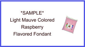 Light Mauve Raspberry Fondant Sample