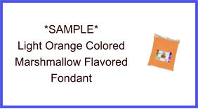 Light Orange Marshmallow Fondant Sample