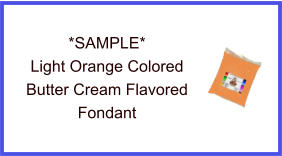Light Orange Butter Cream Fondant Sample