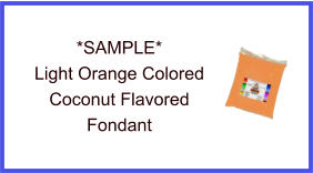 Light Orange Coconut Fondant Sample