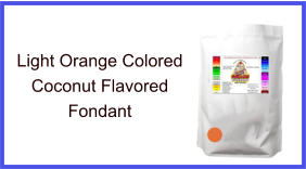 Light Orange Coconut Fondant