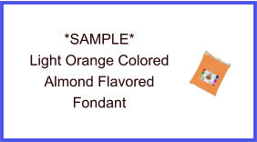 Light Orange Almond Fondant Sample