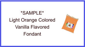 Light Orange Vanilla Fondant Sample